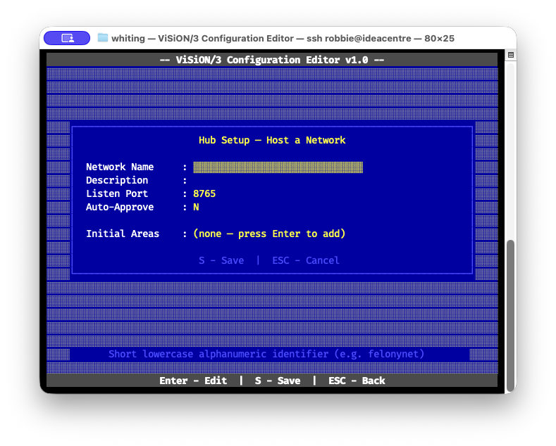 V3Net Area Subscriptions
